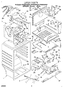 LINER Diagram and Parts List for KTRS21KDAL01  KitchenAid Refrigerator
