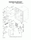 REFRIGERATOR LINER PARTS Diagram and Parts List for KFIS20XVMS1  KitchenAid Refrigerator