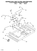 SECTION Diagram and Parts List for KGCC505HWH2  KitchenAid Cooktop