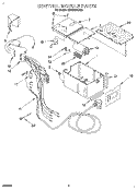 CONTROL MODULE Diagram and Parts List for 4XACM12DD0  Whirlpool Air Conditioner