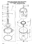 AGITATOR, BASKET AND TUB Diagram and Parts List for TAWS700BQ0  Estate Washer