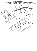 CONTROL PARTS, OPTIONAL PARTS (NOT INCLUDED) Diagram and Parts List for KSRP22FTMS00  KitchenAid Refrigerator