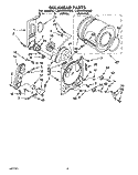 SECTION Diagram and Parts List for LGR4434AN0  Whirlpool Dryer