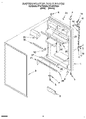 REFRIGERATOR DOOR Diagram and Parts List for ET18HTXDN05  Whirlpool Refrigerator