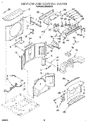 AIRFLOW AND CONTROL Diagram and Parts List for ACH082XD0  Whirlpool Air Conditioner