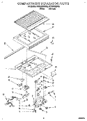 COMPARTMENT SEPARATOR Diagram and Parts List for 4ET20ZKXBN00  Whirlpool Refrigerator