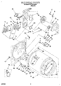 SECTION Diagram and Parts List for KEYE678BAL0  KitchenAid Dryer