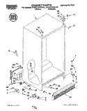 CABINET Diagram and Parts List for RS20CKXAL02  Roper Refrigerator