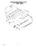 UPPER OVEN SUPPORT Diagram and Parts List for SE960PEYN3  Whirlpool Range