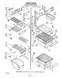 LINER Diagram and Parts List for EHD191ZKWR0  Whirlpool Refrigerator