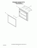 FREEZER DOOR PARTS Diagram and Parts List for KBFL25EVMS2  KitchenAid Refrigerator