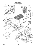 UNIT Diagram and Parts List for KSRB22QABL11  KitchenAid Refrigerator