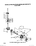 BRAKE, CLUTCH, GEARCASE, MOTOR AND PUMP Diagram and Parts List for AL3132WL0  Whirlpool Washer