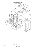 CONTAINER Diagram and Parts List for JJTU4100XTP1  Whirlpool Trash Compactor