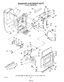 DISPENSER AND FRONT Diagram and Parts List for KSRF36DTX00  KitchenAid Refrigerator