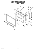 FREEZER DOOR PARTS Diagram and Parts List for KTRP22EMBT03  KitchenAid Refrigerator