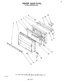 Part Location Diagram of 945007 Whirlpool Door, Freezer (Also Order Item 13) (White)