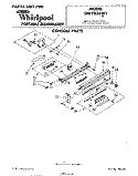 CONSOLE Diagram and Parts List for SHF7804W1  Whirlpool Dishwasher