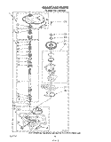 GEARCASE Diagram and Parts List for KELC500TPL0  KitchenAid Washer Dryer Combo