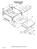 DRAWER PARTS Diagram and Parts List for KDSS907XSP01  KitchenAid Range