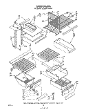 SHELF Diagram and Parts List for ET22MT1LWR0  Whirlpool Refrigerator