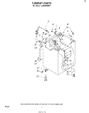 CABINET Diagram and Parts List for LA9800XKW2  Whirlpool Washer
