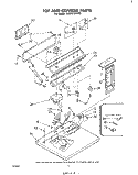 SECTION Diagram and Parts List for LG5751XMW0  Whirlpool Dryer