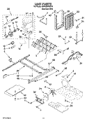 UNIT PARTS Diagram and Parts List for KSRG25FKST19  KitchenAid Refrigerator