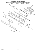 CONTROL PANEL PARTS, OPTIONAL PARTS (NOT INCLUDED) Diagram and Parts List for KGRK806PBL02  KitchenAid Range