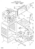 LINER Diagram and Parts List for ET18NMXFW03  Whirlpool Refrigerator