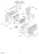 CABINET Diagram and Parts List for BPAC0700FS0  KitchenAid Air Conditioner