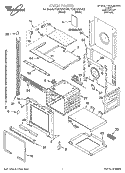 OVEN PARTS Diagram and Parts List for YGSC278PJB0  Whirlpool Microwave Oven Combo