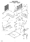 UNIT Diagram and Parts List for ET8MTKXKT02  Whirlpool Refrigerator