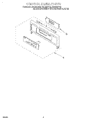 CONTROL PANEL, LITERATURE Diagram and Parts List for RBD306PDB2  Whirlpool Wall Oven