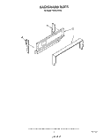 BACKGUARD Diagram and Parts List for FGP310VL0  Whirlpool Range