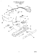 CONTROL Diagram and Parts List for KSRB25QDBL00  KitchenAid Refrigerator