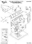 SECTION Diagram and Parts List for LEV7848DZ0  Whirlpool Dryer