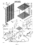 UNIT Diagram and Parts List for EV190FXSW00  Whirlpool Freezer