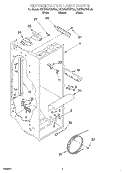REFRIGERATOR LINER Diagram and Parts List for KSRW25FHBT02  KitchenAid Refrigerator