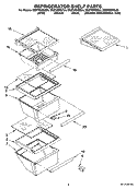 REFRIGERATOR SHELF PARTS Diagram and Parts List for ED2FHEXSB04  Whirlpool Refrigerator