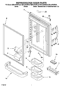 REFRIGERATOR DOOR PARTS Diagram and Parts List for KBLA22KMSS00  KitchenAid Refrigerator