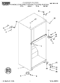 CABINET Diagram and Parts List for RT14DKYGW02  Roper Refrigerator