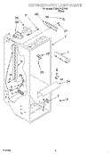 REFRIGERATOR LINER Diagram and Parts List for 6ED22PKXFW03  Whirlpool Refrigerator