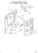 REAR CHASSIS, LIT/OPTIONAL Diagram and Parts List for KESH307BBL5  KitchenAid Range