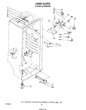LINER Diagram and Parts List for EV150FXSW00  Whirlpool Freezer