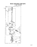 BRAKE AND DRIVE TUBE Diagram and Parts List for LA6100XSW0  Whirlpool Washer