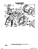 SECTION Diagram and Parts List for LE6800XTG0  Whirlpool Dryer