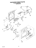 DISPENSER FRONT Diagram and Parts List for KSSC42QKS00  KitchenAid Refrigerator