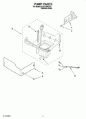 PUMP PARTS Diagram and Parts List for KUIC18NNTS2  KitchenAid Ice Maker