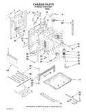 CHASSIS PARTS Diagram and Parts List for GY397LXUQ04  Whirlpool Range